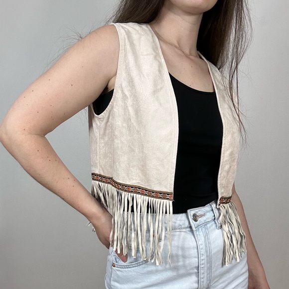 *SHEIN VCAY Chest jacket with ruffle hem and open front - Picture 8 of 8